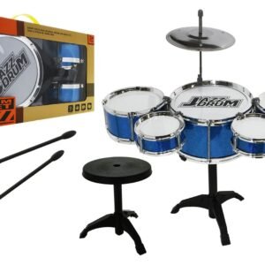 BATERIA DE TAMBORES 5 TAMBORES PLATILLO Y BANCO