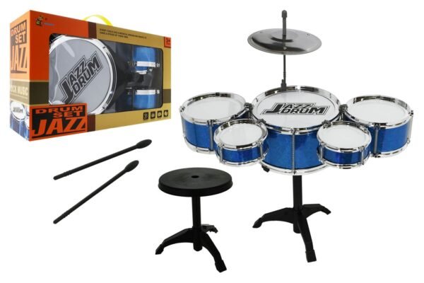 BATERIA DE TAMBORES 5 TAMBORES PLATILLO Y BANCO