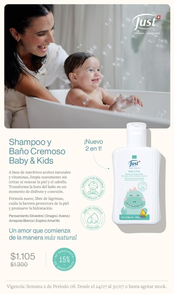 Shampoo y Baño Cremoso Baby & Kids