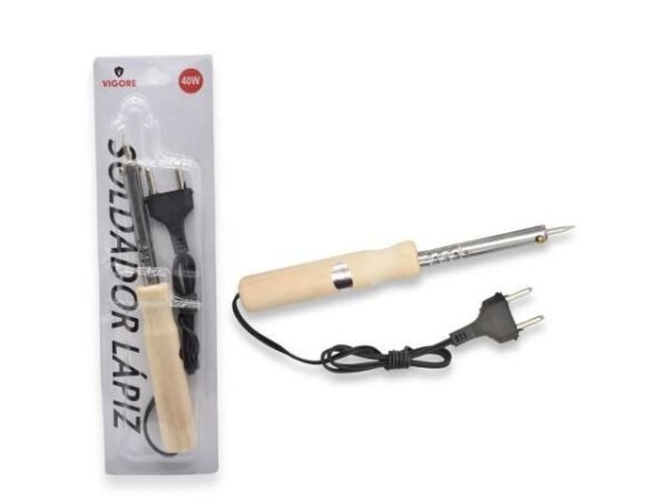 SOLDADOR MANGO MADERA 40 W
