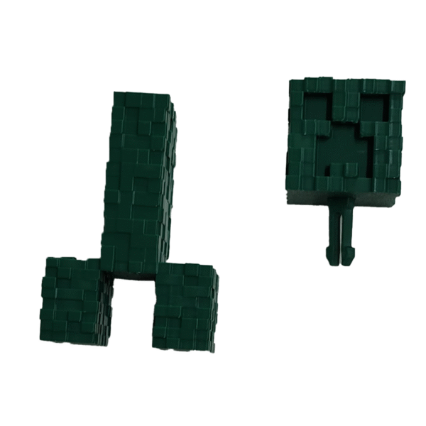 Figura Creeper Impresion 3d Con Bolsita De Tela - Imagen 2