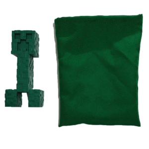 Figura Creeper Impresion 3d Con Bolsita De Tela