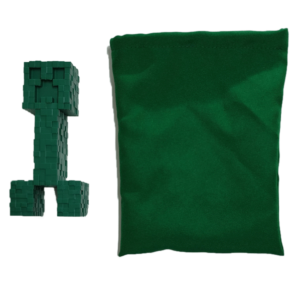 Figura Creeper Impresion 3d Con Bolsita De Tela