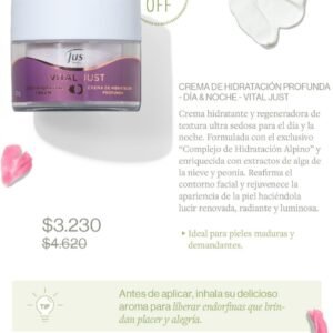 Crema de hidratación profunda día y noche