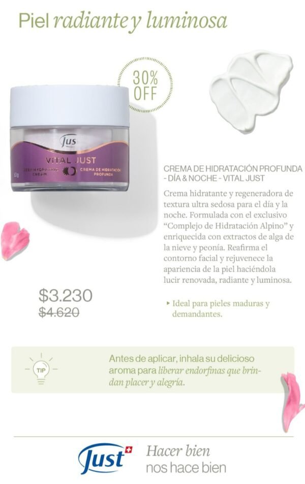 Crema de hidratación profunda día y noche