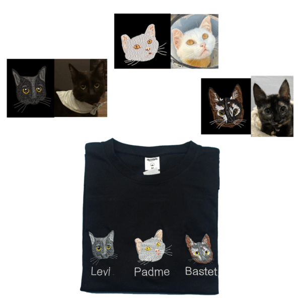 Remera Bordada con Foto de Mascota - Imagen 2