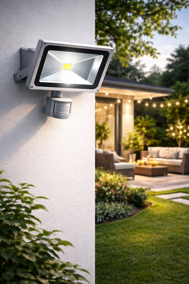 Foco LED 50W con Sensor de Movimiento Ajustable