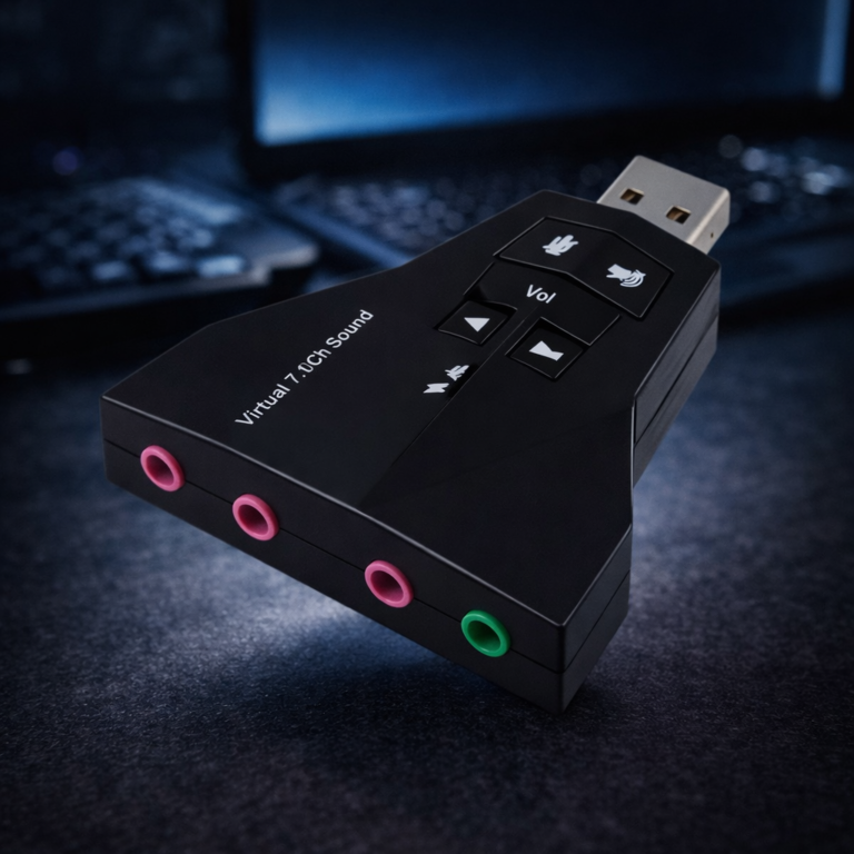 TARJETA DE AUDIO EXTERNA USB DOBLE