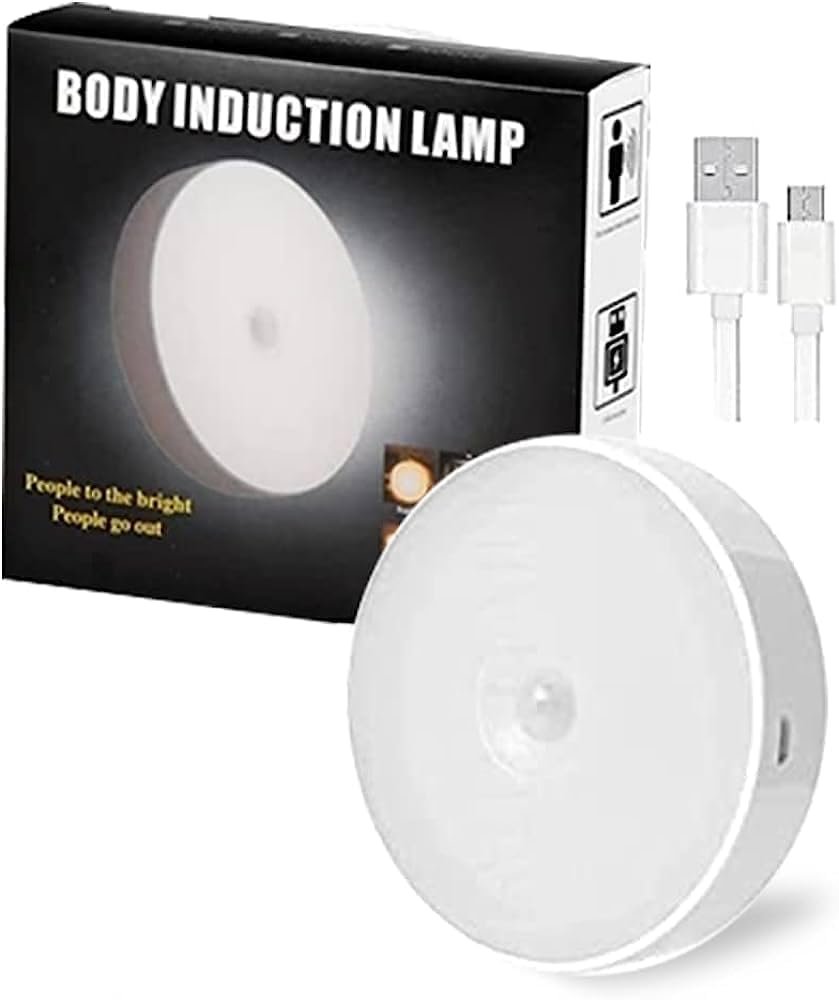 Lámpara led de inducción luz blanca c/cable USB
