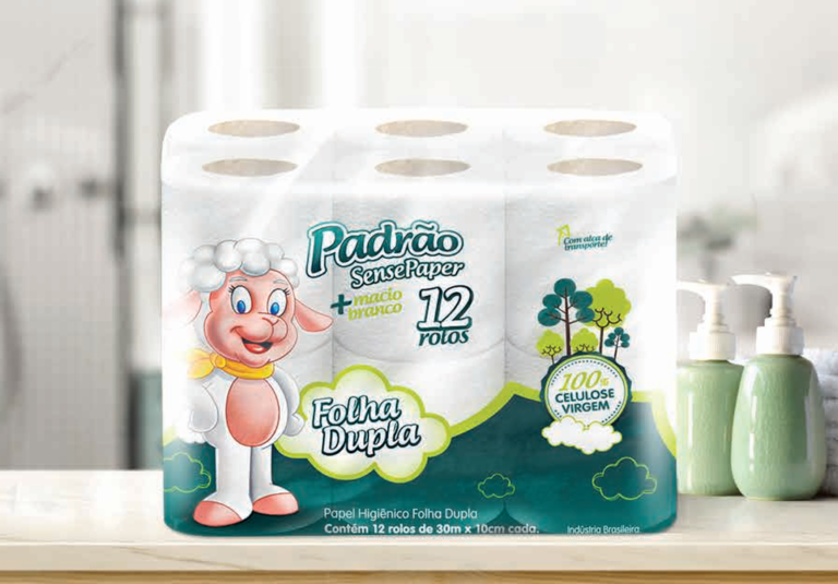 Papel Higiénico Padrão Sensitive Doble Hoja 30m - Pack x 4 u. Funda por 16 paquetes.