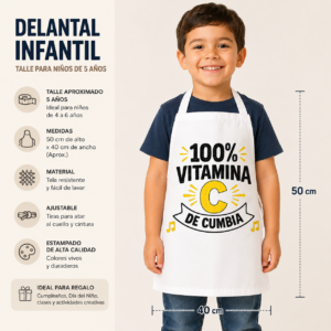 Delantal Para Niños Estampado Personalizado