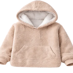 Poncho Buzo Manta Canguro Pijama Plush C/ Capucha Corderito Infantil