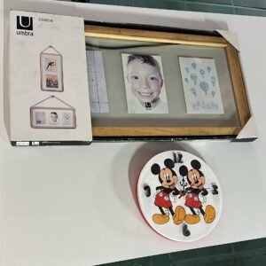 Porta retrato de pared y reloj ifantil