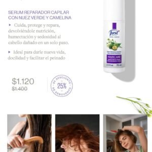 Serum Reparador Capilar Con Nuez Verde Y Camelina