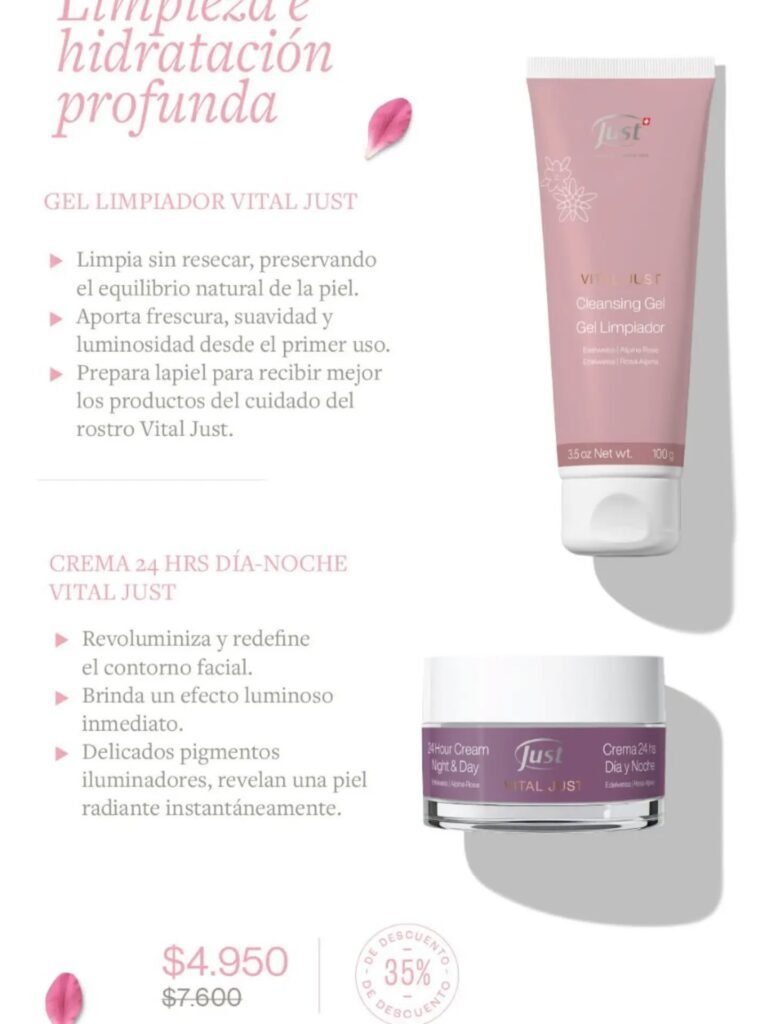 Combo limpieza e hidratación profunda