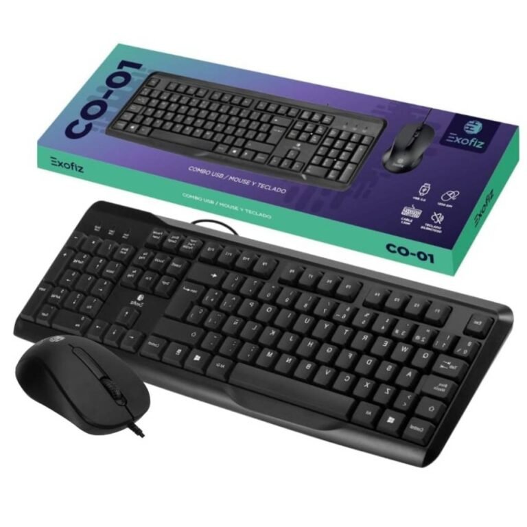 Combo Teclado y Mouse USB con Cable Exofiz CO-01